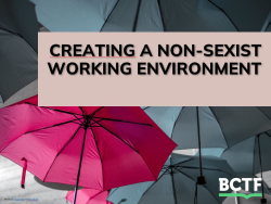 Creating a non-sexist working environment