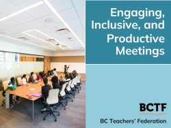 Engaging, Inclusive and Productive Meetings