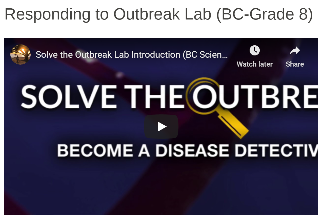 Responding to Outbreak Lab