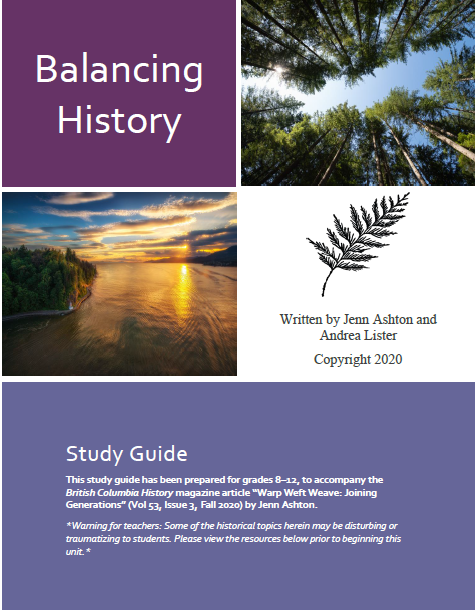Study Guide - Balancing History: Warp Weft Weave: Joining Generations