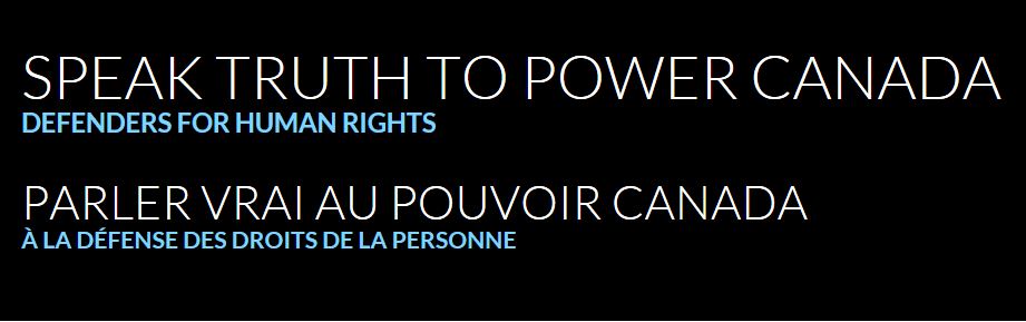 Speak Truth to Power Canada, Defenders for Human Rights