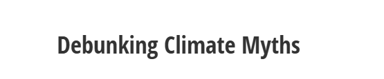 Debunking Climate Myths