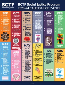 2023-24 Social Justice Calendar Poster